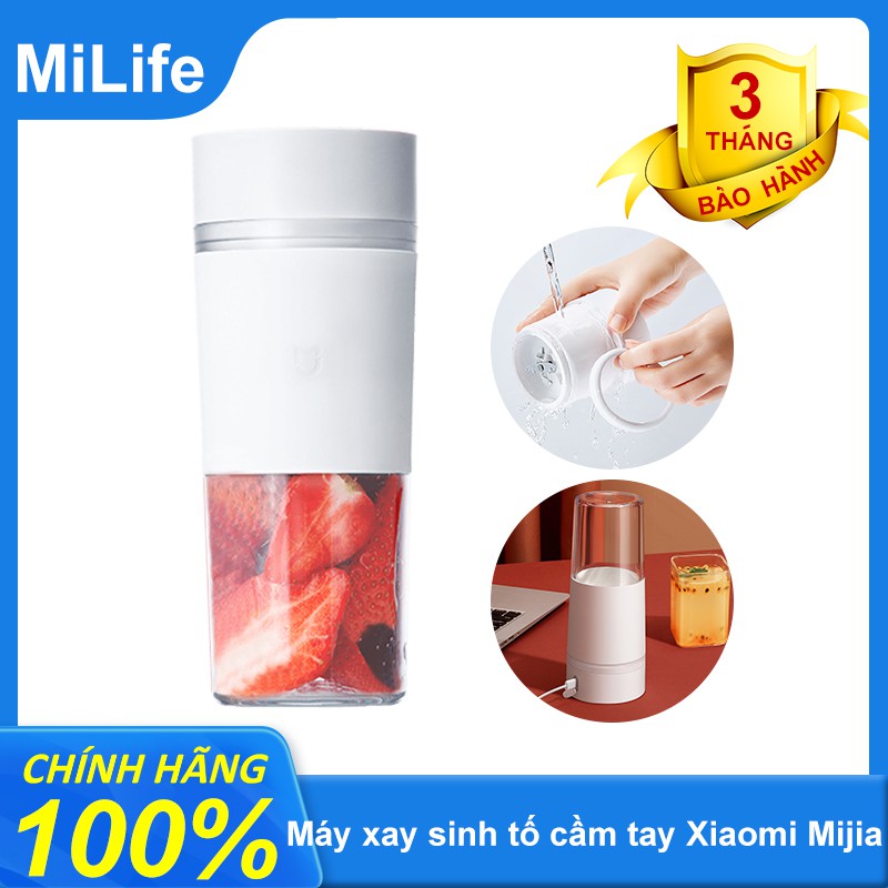 [Mã 252ELSALE hoàn 7% đơn 300K] Máy xay sinh tố cầm tay Xiaomi Mijia MJZZB01PL Gen 2 dung tích 300ml