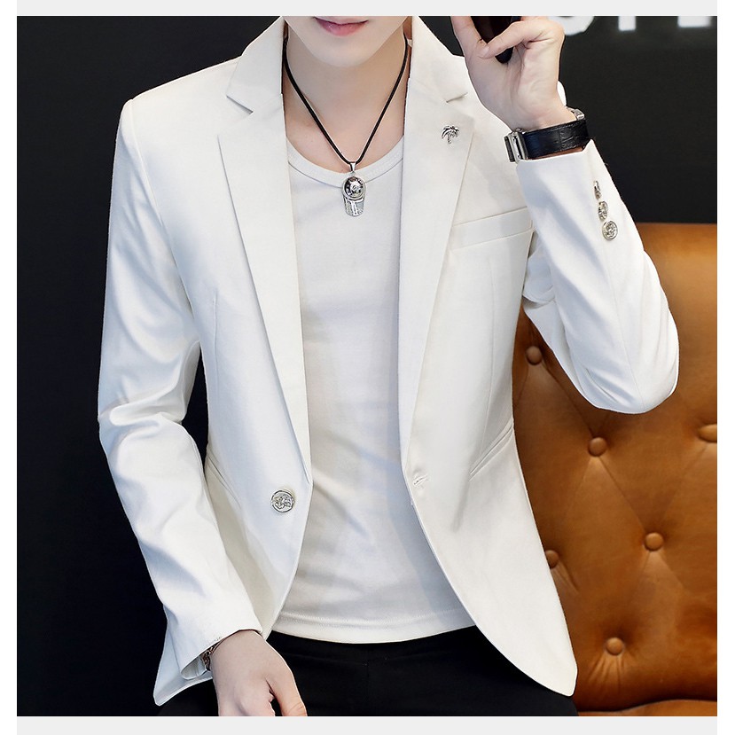 VEST NAM TRẮNG SLIM FIT HÀN QUỐC TRẺ TRUNG VẢI ĐẸP CÓ TÚI TRONG