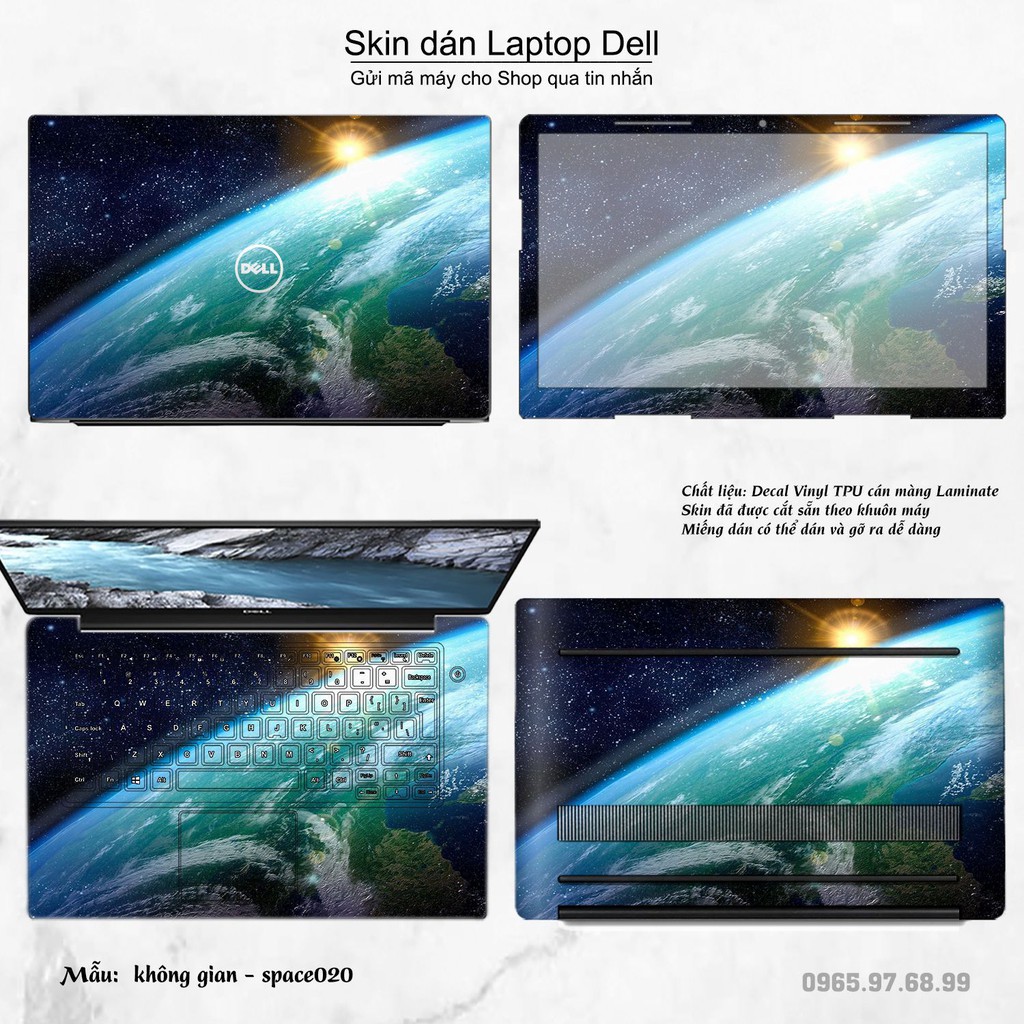 Skin dán Laptop Dell in hình không gian nhiều mẫu 4 (inbox mã máy cho Shop)