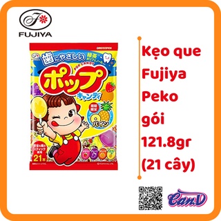 Kẹo mút trái cây Fujiya Peko gói 121.8gr (21 cây)