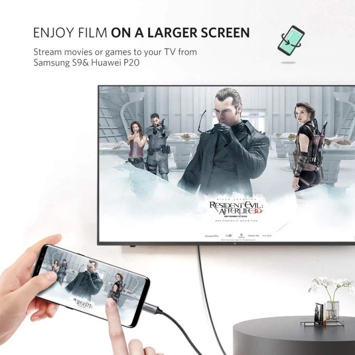 Cáp chuyển USB Type-C to HDMI hỗ trợ 4K@60Hz dài 1,5m chính hãng Ugreen 50570 cao cấp