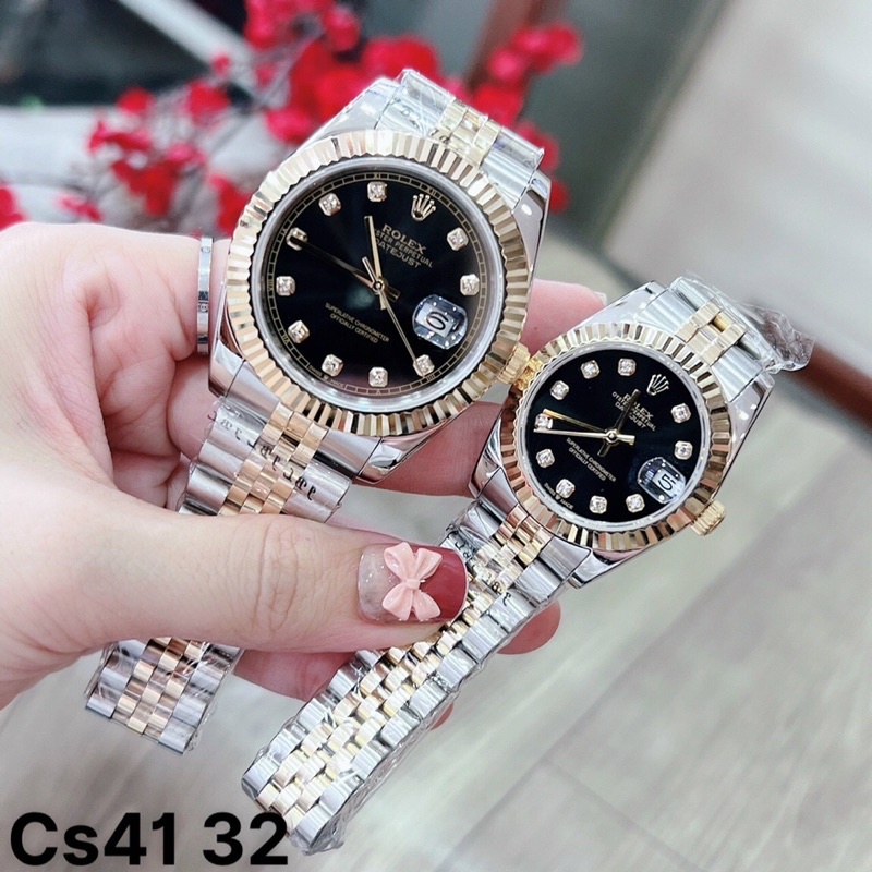 Đồng Hồ Nam Nữ 40/32mm - Đồng Hồ Rolex máy nhật - Bản Cao Cấp Bảo Hành 2 năm