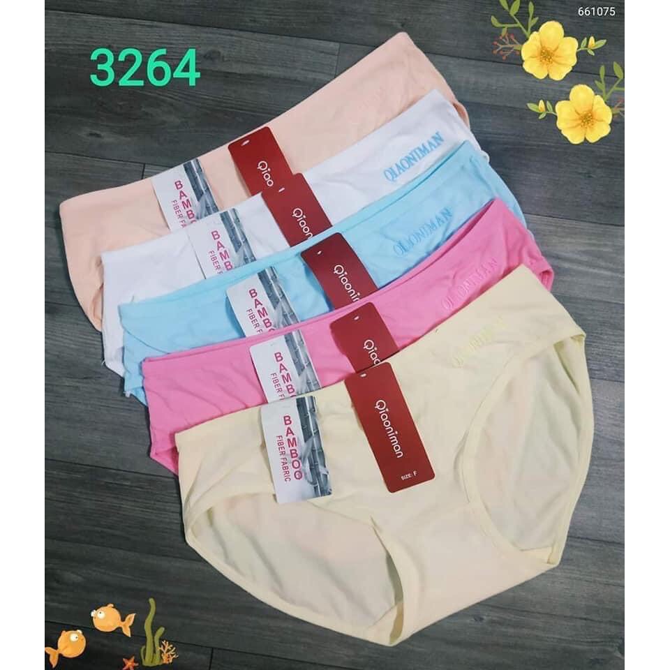 5- 10 quần lót cotton in chữ 3246