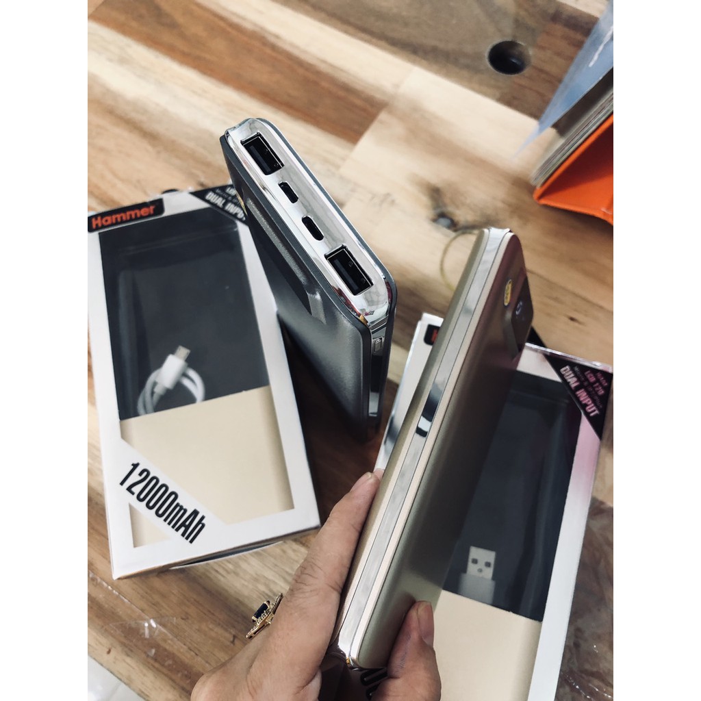 Pin dự phòng Hammer 12.000mAh