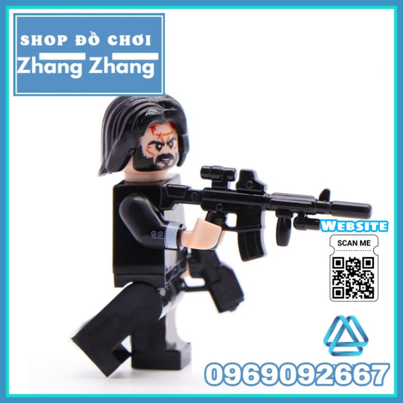 Đồ chơi Xếp hình John Wick sát thủ chuyên nghiệp Minifigures Koruit Wm830 Kopf KF1216