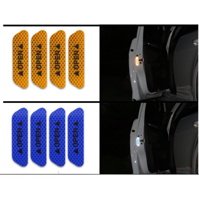 Bộ 4 Decal Phản Quang Cảnh Báo Mở Cửa | BigBuy360 - bigbuy360.vn