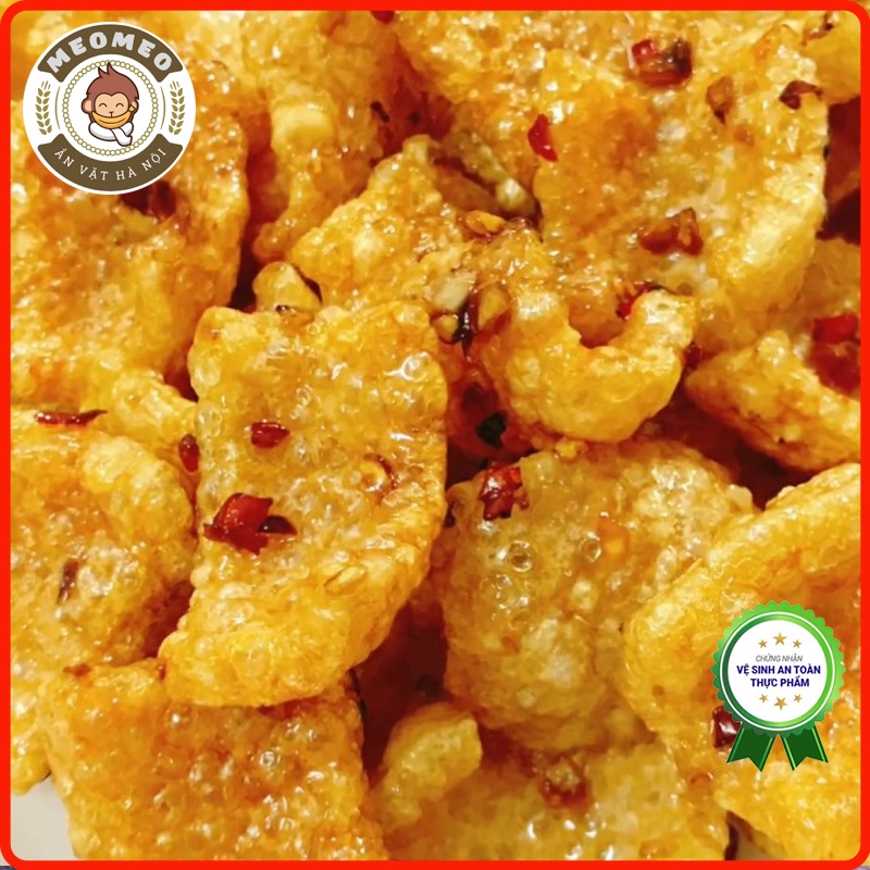 Da heo tỏi ớt 160g MEOMEO đồ ăn vặt Hà Nội vừa ngon vừa rẻ, tốt cho sức khỏe, ít béo | BigBuy360 - bigbuy360.vn