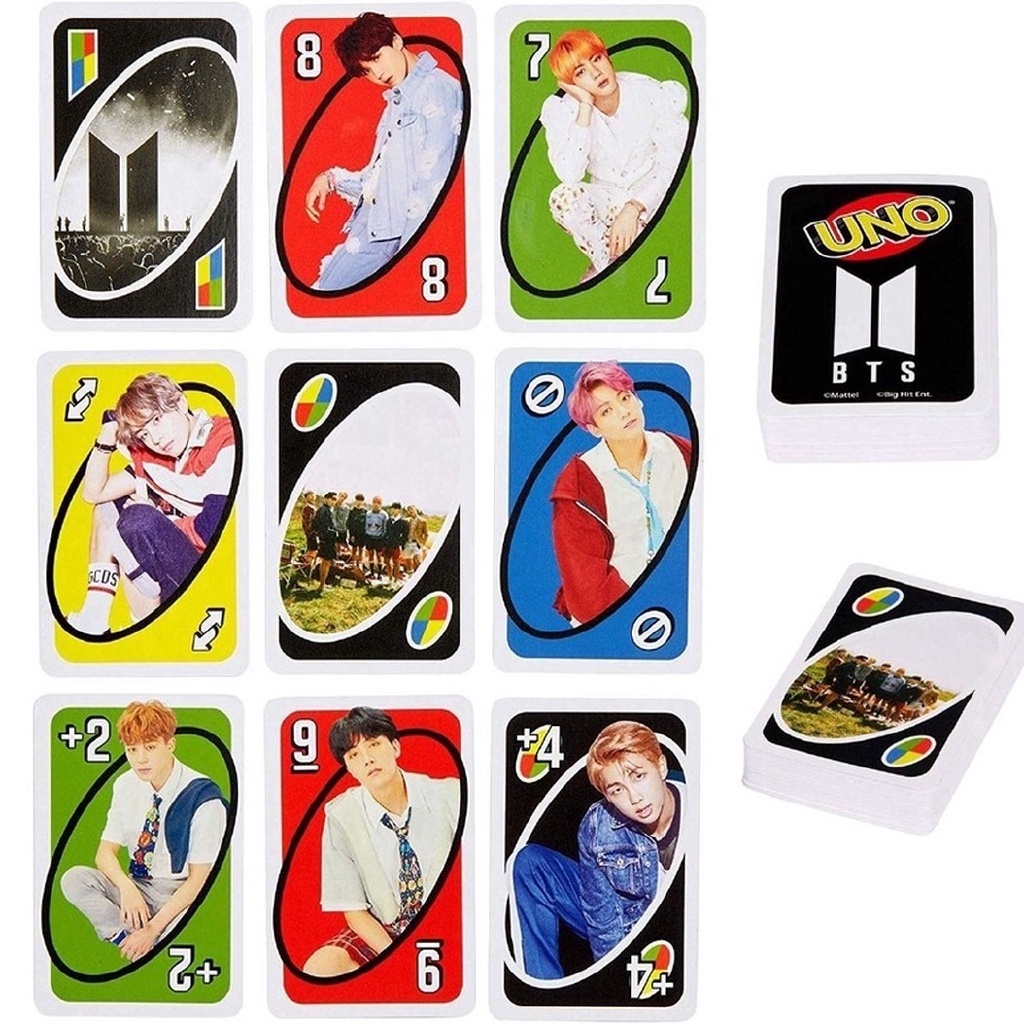 ❀Spot Hot❀ Trò chơi KPOP BTS UNO Bộ bài Uno loại giấy cứng Loại Xịn family Playing cards