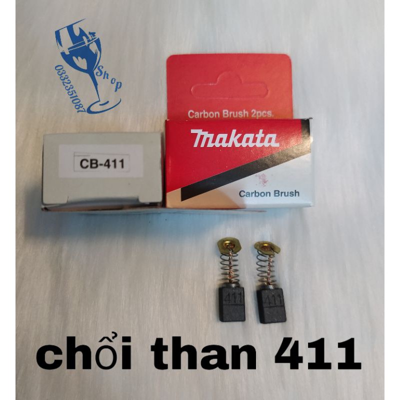 Carbon 411 ( 1đôi)- chổi than máy mài 411 hàng đẹp than mềm