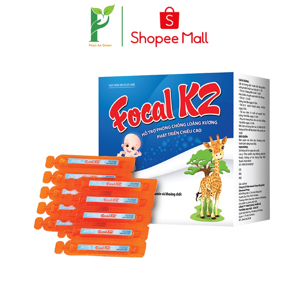 Focal K2 hỗ trợ phòng chống loãng xương, Focal K2 tăng trưởng chiều cao Phan An GreenCN09