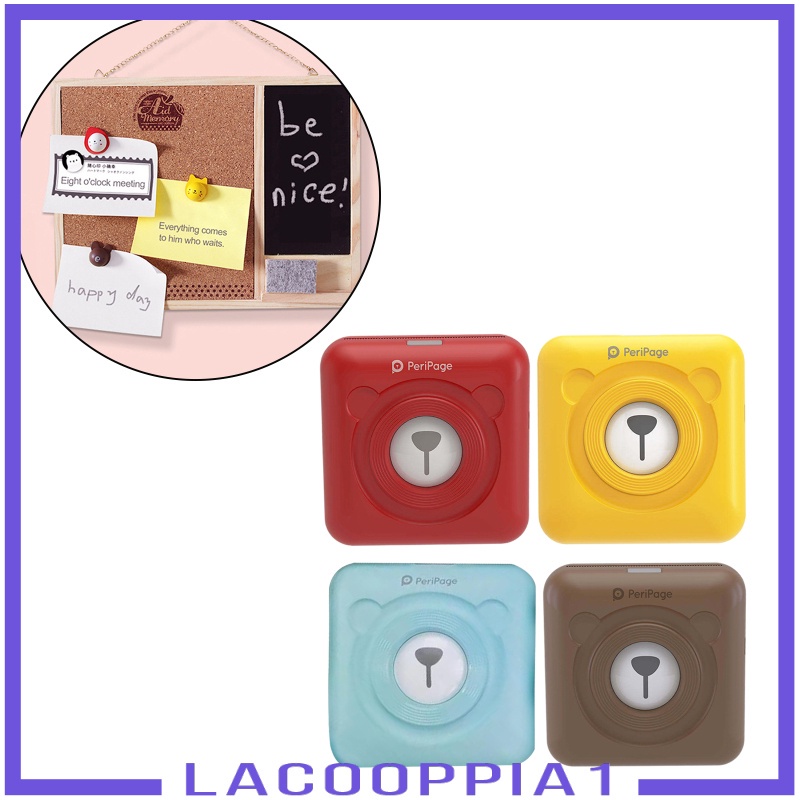 [LACOOPPIA1] Bluetooth Thermal Printer 203DPI Sticker Tag Memo Mobile Printer