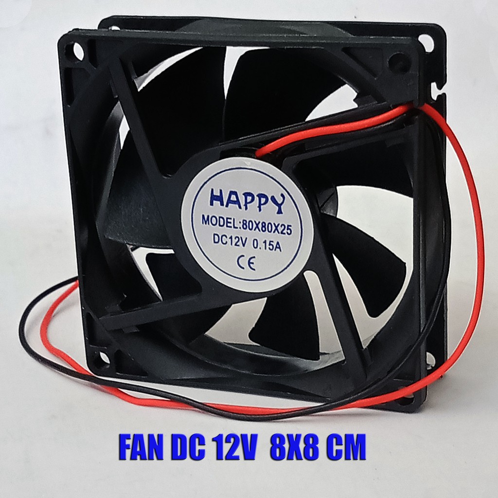 Dc Quạt Tản Nhiệt 8x8 cm 12v Chất Lượng Cao