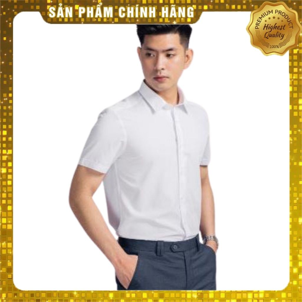 Áo sơ mi ARISTINO ngắn tay trắng tinh - ass180s7- reguler- tag 550k