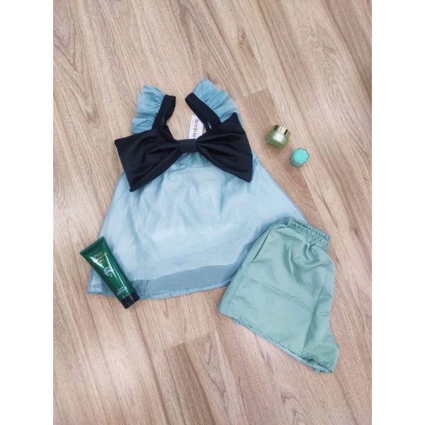 [Freesize]_DN111_Set bộ cánh tiên 2 lớp phòng cách Hàn Quốc đi chơi / ở nhà