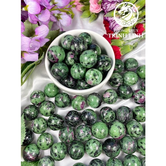 Cầu Ruby Nam Phi thanh tẩy Tarot, Reiki, thiền định, phong thủy (KHÔNG KÈM ĐẾ)
