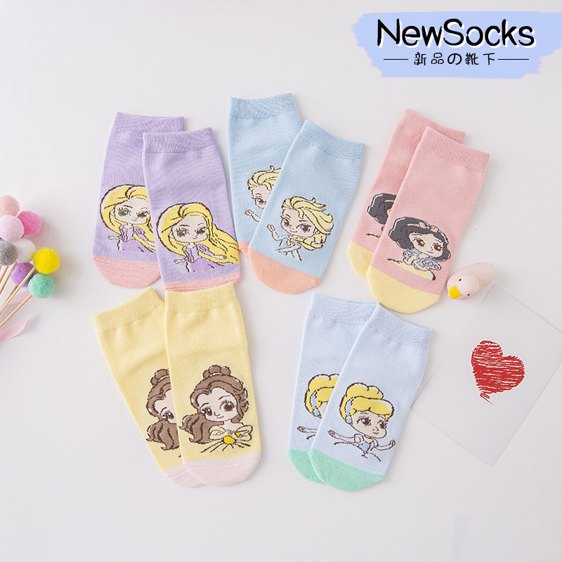 Tất Chân In Hình Công Chúa Disney Cho Bé Gái Từ 1-12 Tuổi