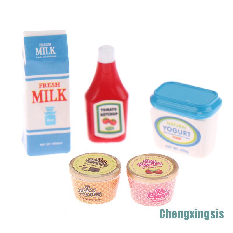 Bộ 5 Mô Hình Thức Ăn Mini Trang Trí Nhà Búp Bê