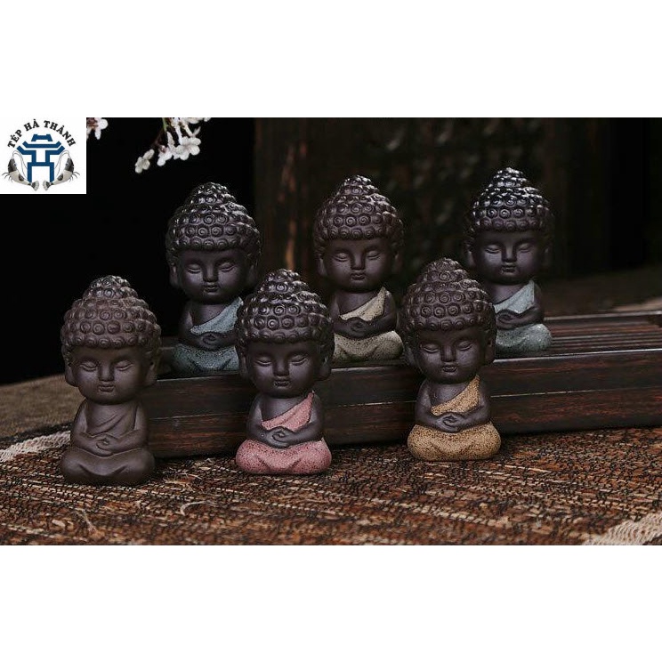 Tượng Phật Thích Ca Bằng Gốm Sứ Cao Cấp Trang Trí Xe Hơi, Bàn Trà, Tiểu Cảnh, Bê Cá Cảnh