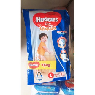 Tã quần huggies l36 m40 mẫu mới tặng khay ăn