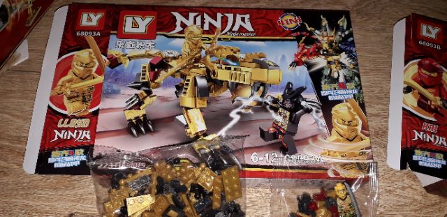 Lắp ráp 1 hộp LegoNinja master Rồng 68093 có trên 200 chi tiết