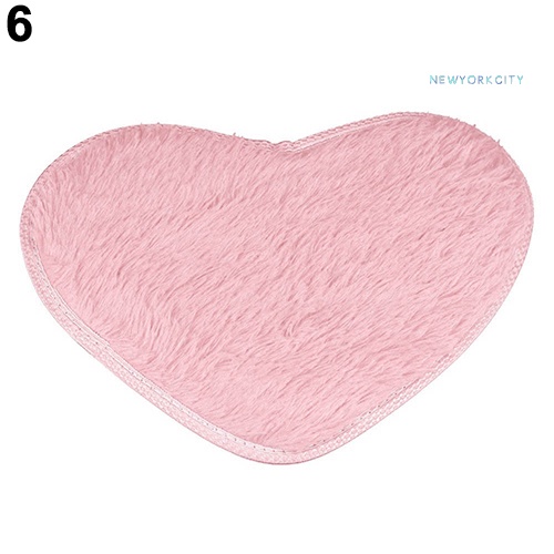 Thảm Chùi Chân Chống Trượt Hình Trái Tim Thời Trang