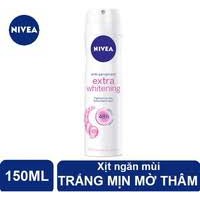 Xịt ngăn mùi Nivea trắng mịn giúp mờ vết thâm 150ml