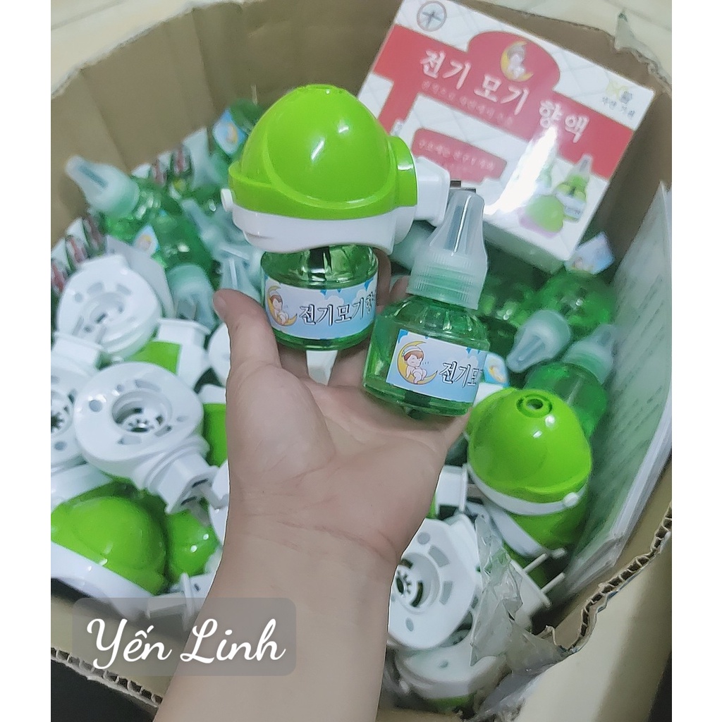 BỘ ĐÈN VÀ TINH DẦU ĐUỔI MUỖI THIÊN NHIÊN HÀN QUỐC  HỘP ĐỎ