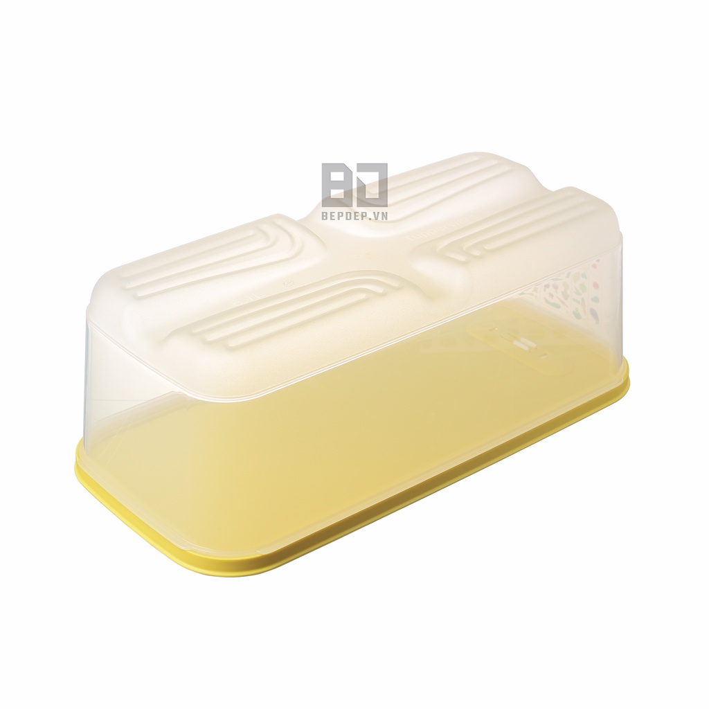 Hộp bảo quản ngăn mát Tupperware có nút hô hấp Ventsmart 6,1L - Hộp nhựa lớn 6.1L chuyên cho rau, củ quả.