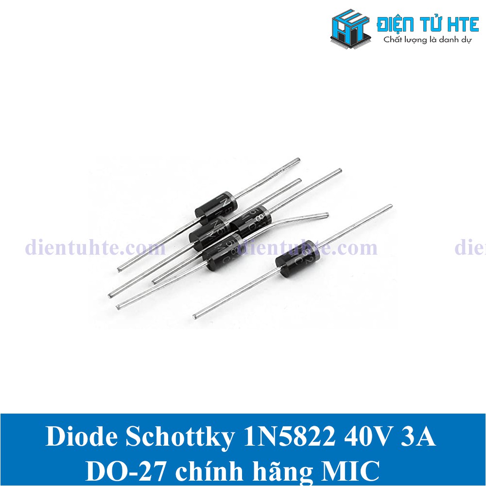 Diode Schottky 40V 3A 1N5822 Cắm DO-27 chính hãng MIC - 1 con