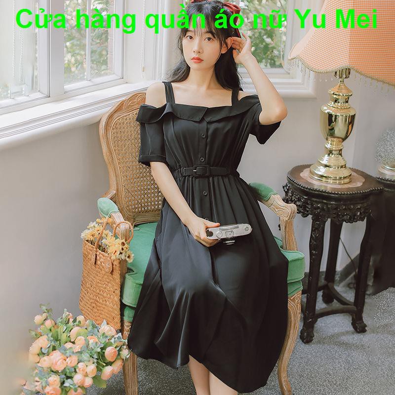 Mối tình đầuVáy liền dây hở vai thân màu trắng gợi cảm tôn dáng siêu tiên nữ instagram mùa hè năm 2021 mẫu mới