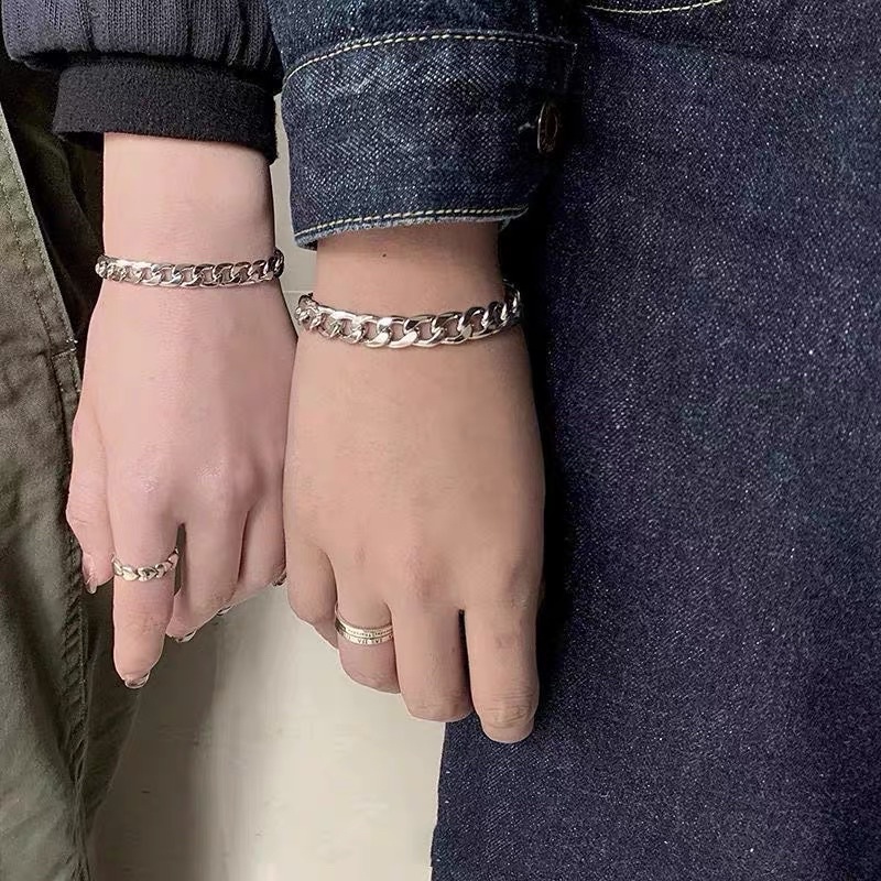 Lắc Tay Cặp đôi Vòng tay cho Cặp đôi Thép không sáng đẹp inox không rỉ không phai màu
