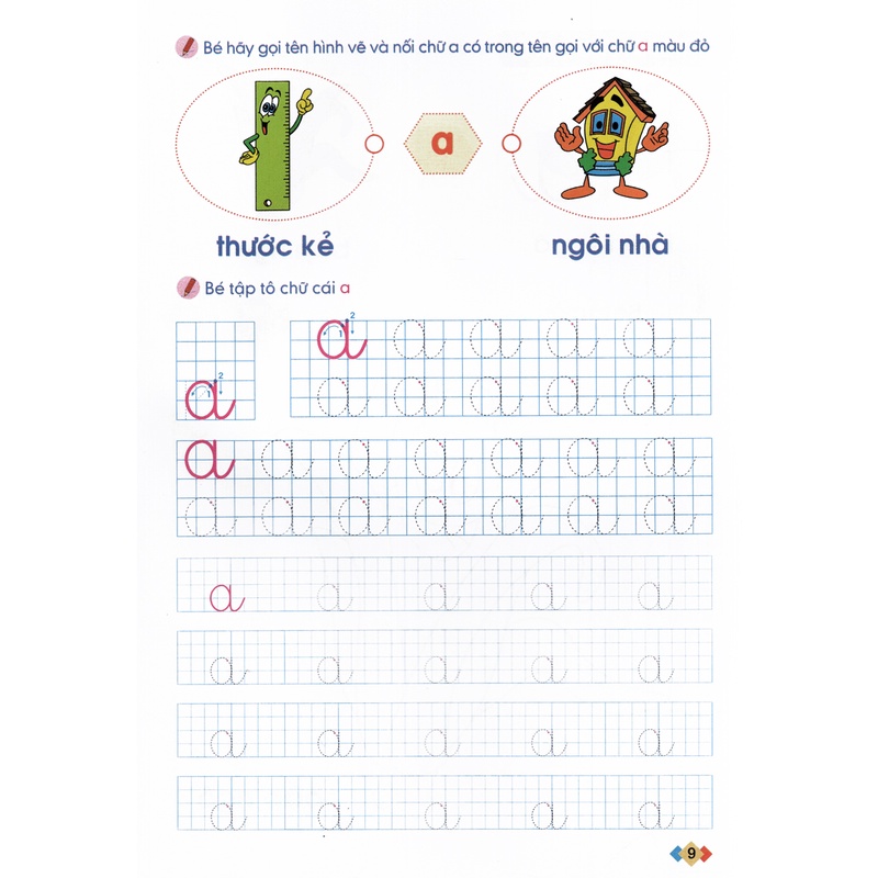 Sách Tập Tô Và Làm Quen Với Chữ Cái (Tập 1)