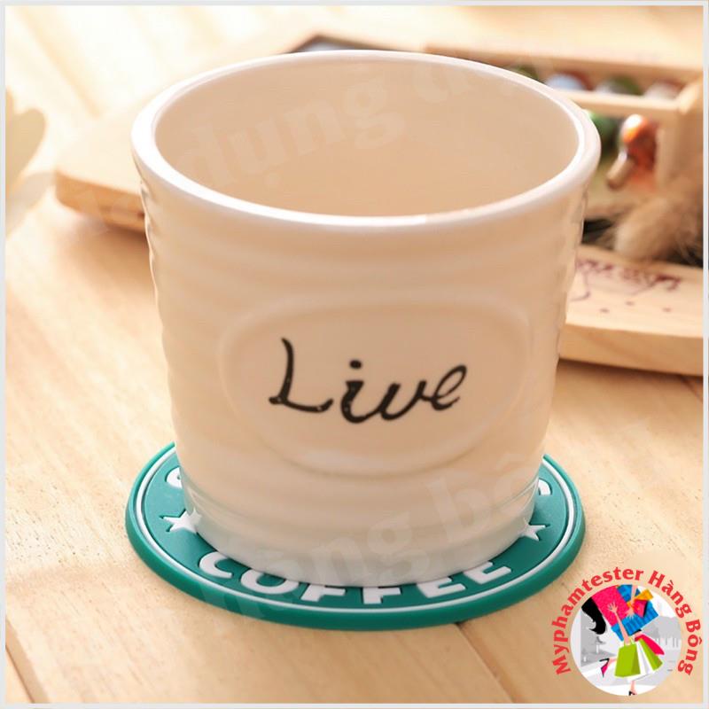 Lót cốc silicone coffee trẻ trung