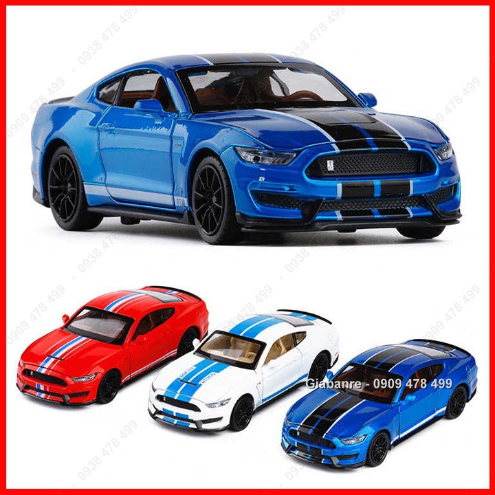 Xe Mô Hình Kim Loại Ford Mustang Gt350 Tỉ Lệ 1:32 - Sọc Giữa - 9718