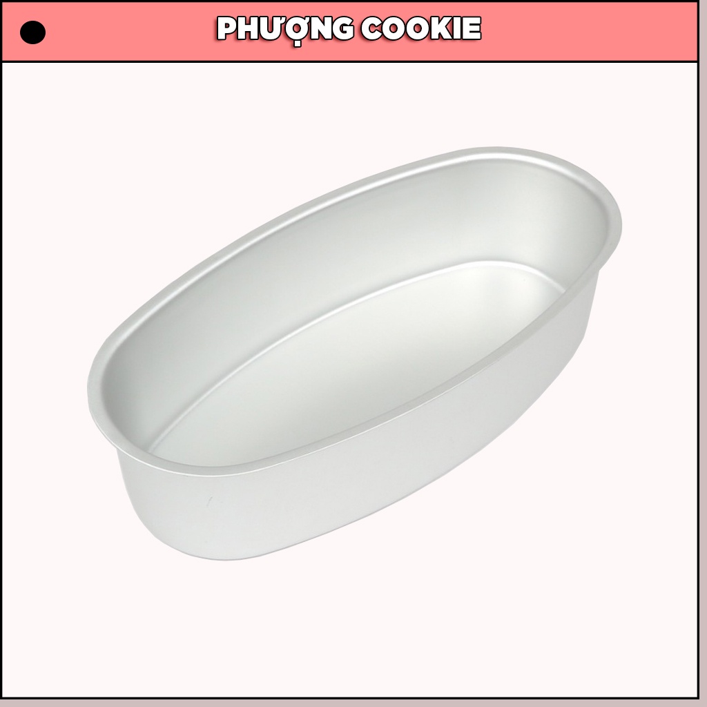 Khuôn Loaf nhôm đúc hình oval D08 dùng để nướng bánh mì hoa cúc, tạo hình các loại bánh