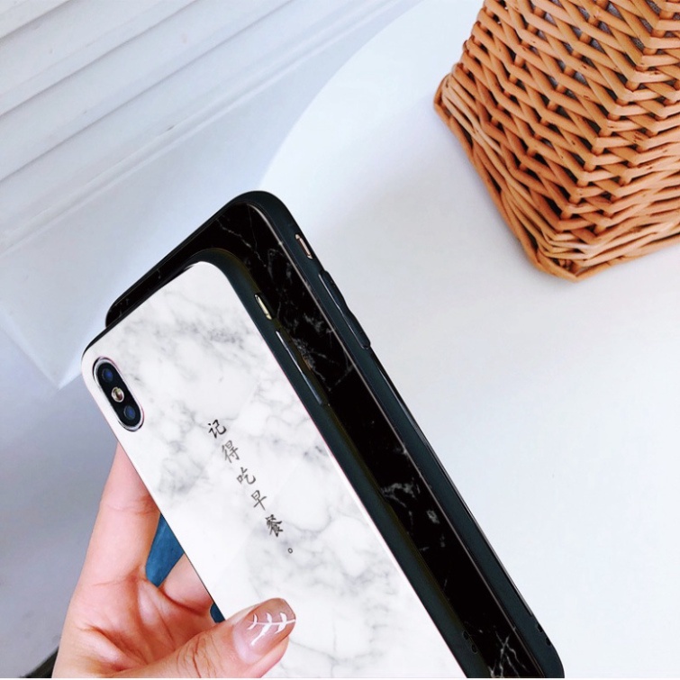 Ốp lưng iphone 6, 7, 8 Plus, X, XS, XR, XSMAX, 11, 11PRO, 11 PROMAX, 12, 13 PROMAX CHỮ KIỂU trắng đen BẰNG KÍNH PKVN