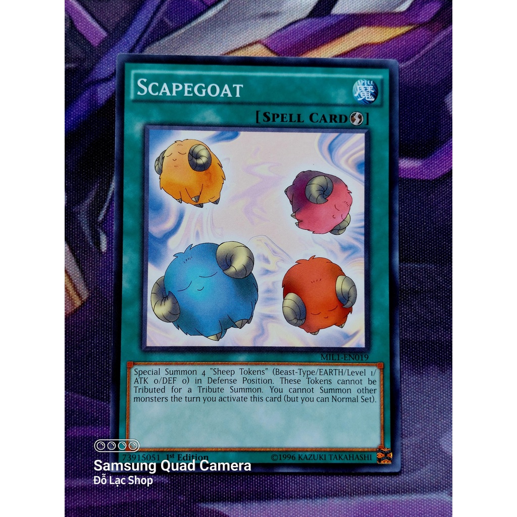 Thẻ Bài Mint90 Yugioh Spell Scapegoat - Common/Rare