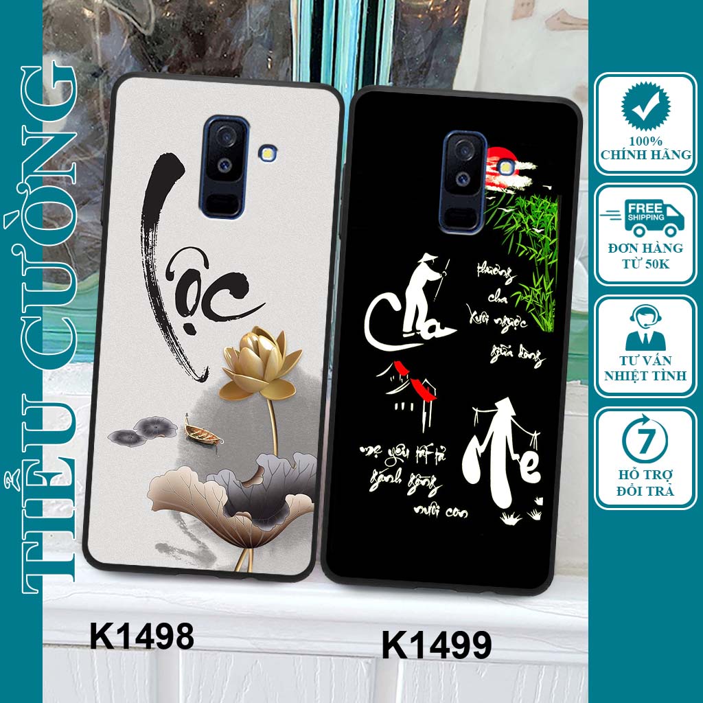Ốp Samsung J8 in hình thư pháp siêu đẹp, bền và rẻ
