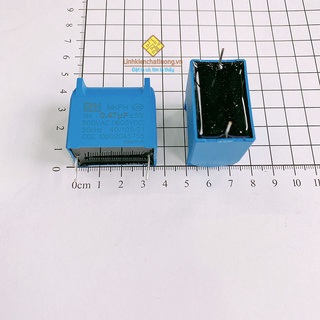 10 chiếc tụ bếp từ 0.47uf 1600vdc loại đứng màu xanh chính hãng bm