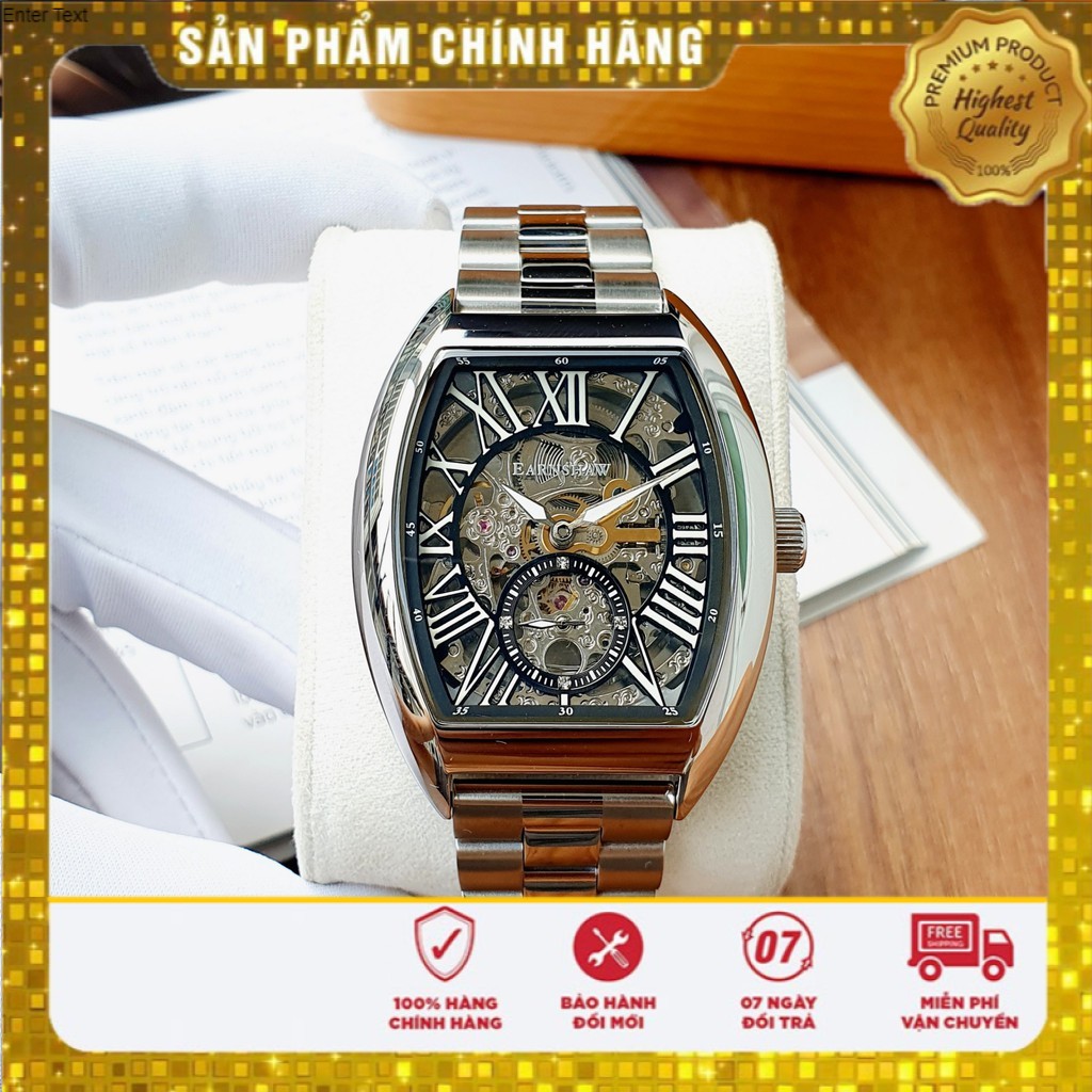 [IB TRẢ GIÁ] Đồng hồ nam chính hãng Set Thomas Earnshaw Limited  ES-8123-11 - Máy cơ tự động Automatic - Kính cứng