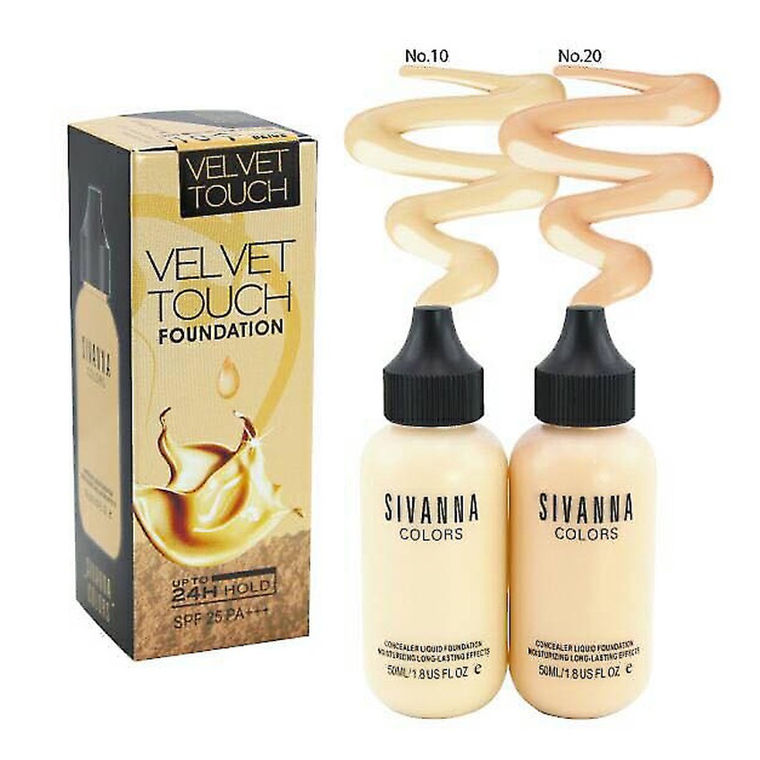 Sivanna Colors Velvet Touch Foundation SPF25 PA+++  HF674 Kem nền SIVANNA Velvet Touch Concealer kiểm dầu và chống nắng