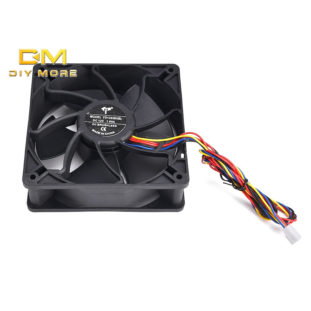 DIYMORE Quạt Tản Nhiệt Bốn / Sáu Quạt Thông Minh 12038 12V 1.65A ant B7 S9 T17