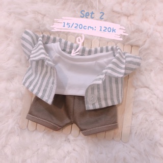 [Ord] Set 3 món sơmi kẻ