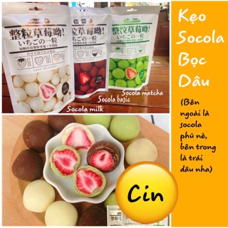 KẸO SOCOLA BỌC DÂU TÂY SẤY