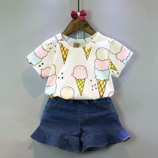 Quần short jeans thời trang bé gái