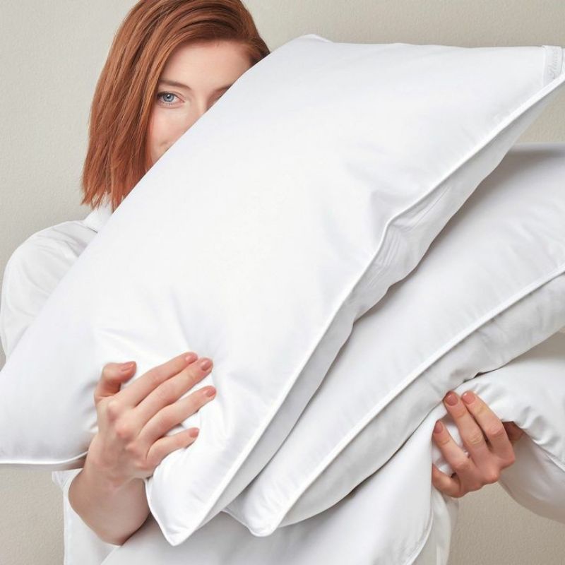 01 Ruột gối lông vũ nhân tạo size 48x74cm, gối khách sạn cao cấp, giá cho 1 sản phẩm