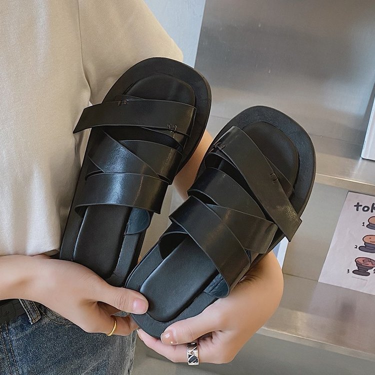 [ Mã 66CBSALE giảm 30K đơn 200K] Xăng đan Đế Thấp Mũi Vuông Thời Trang Dành Cho Nữ | BigBuy360 - bigbuy360.vn