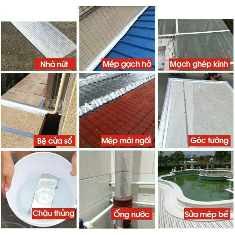 Băng Keo Chống Thấm Nhật Bản Sakyse chống thấm dột tường nhà mái tôn khe nứt trần nha siêu bền dính chắc - GIDISO