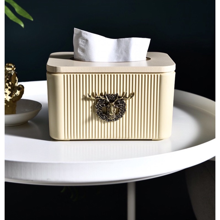 Hộp đựng giấy ăn hình đầu hươu phong cách Bắc Âu