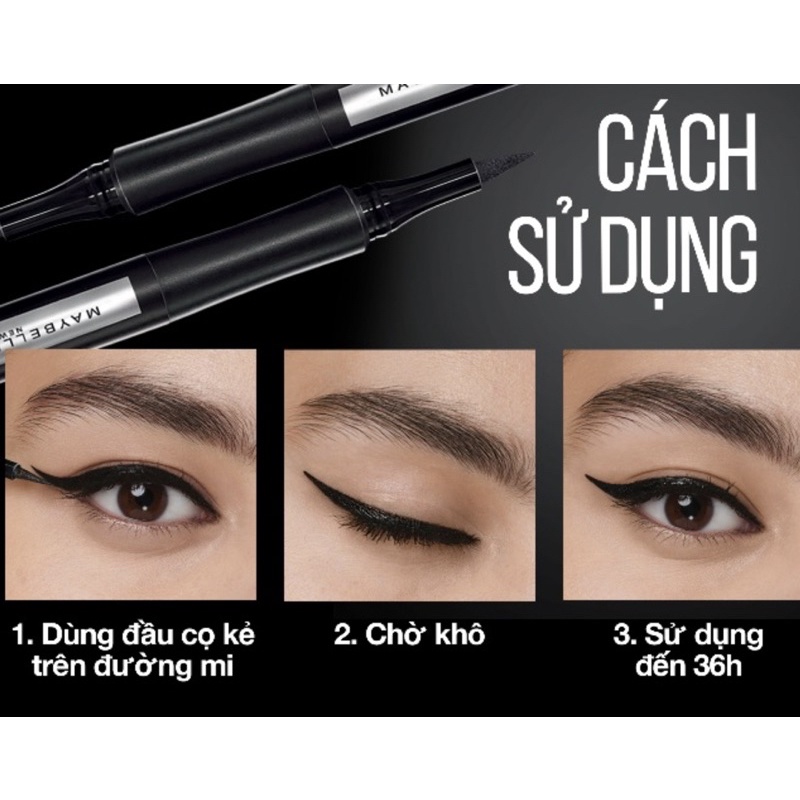 Bút Kẻ Mắt Nước Siêu Sắc Mảnh Maybelline New York Hyper Sharp Liner Extreme 0.4g